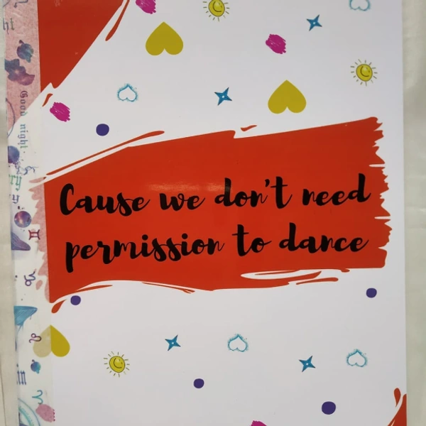 Permission to dance notebook